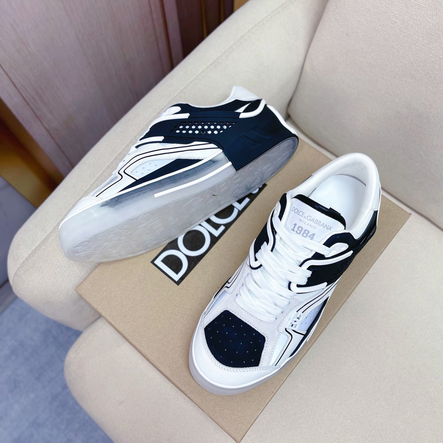 Dolce & Gabbana Calfskin Custom 2.Zero Sneakers - EUR FASHION