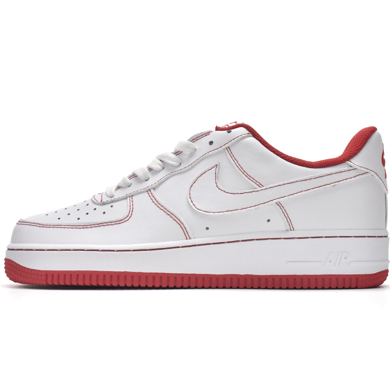 Nike Air Force 1 Low Contrast Stitch Red Sneaker   CV1724-100  - EUR FASHION