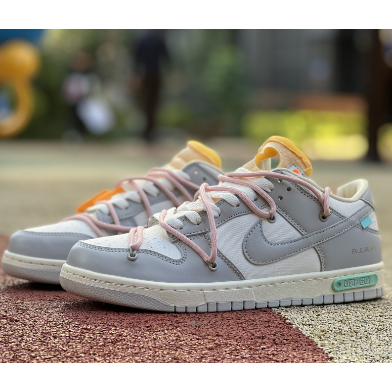 Off-White x Nike Sb Dunk NO.09  Low "The 50" Sneaker     DM1602-109 - EUR FASHION