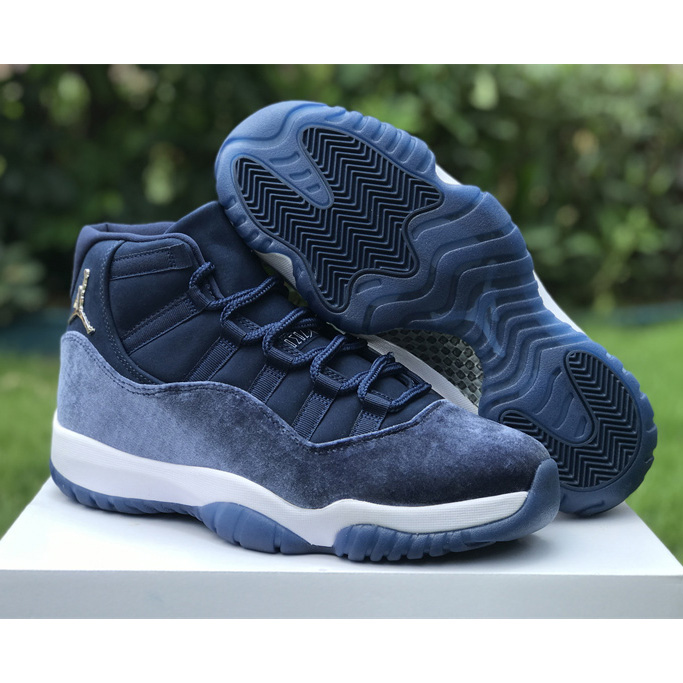 Air Jordan 11 Velvet WMNS “Midnight Navy” Sneaker      AR0715-441  - EUR FASHION