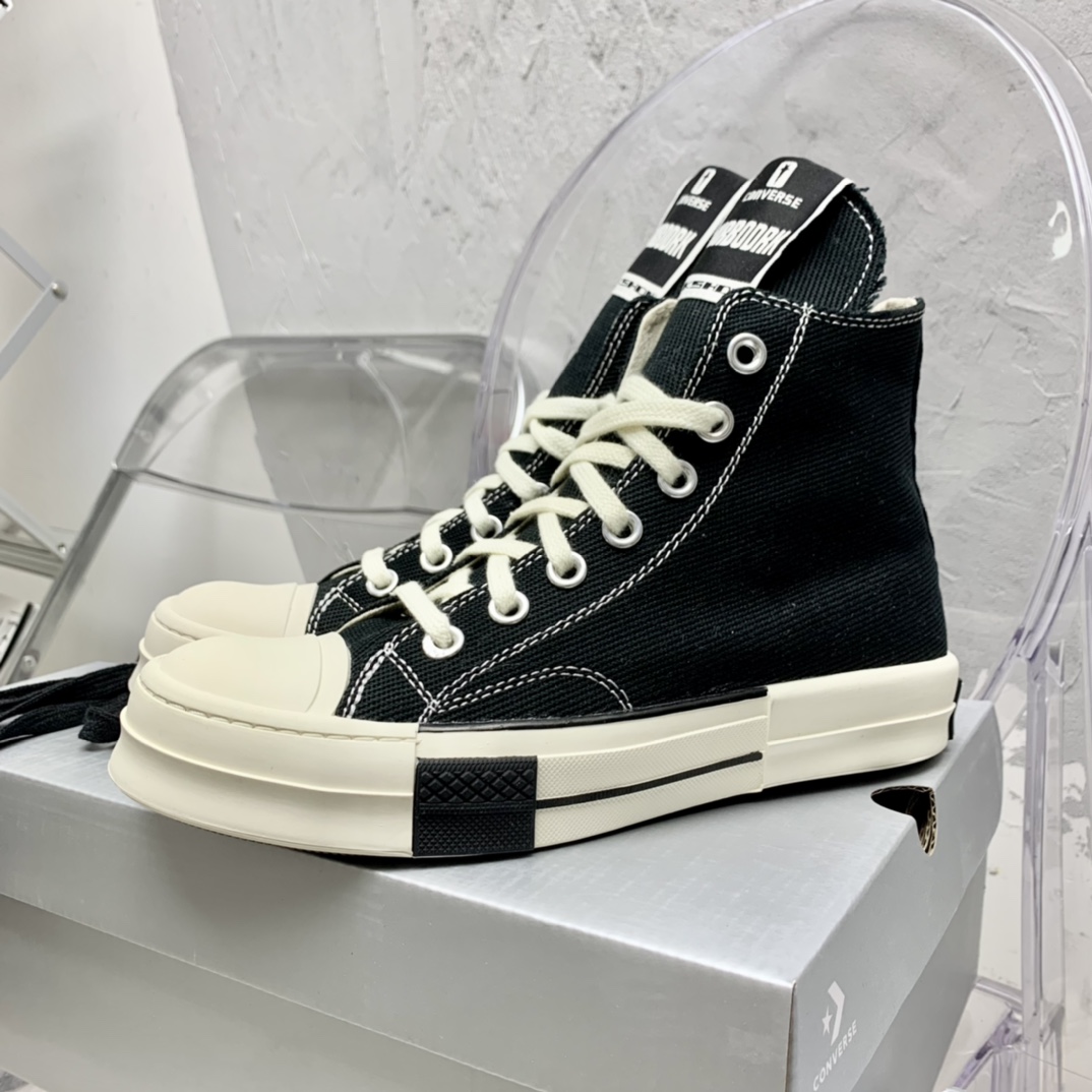 Rick Owensx Converse x  Drkshdw Drkstar Hi Sneakers - EUR FASHION