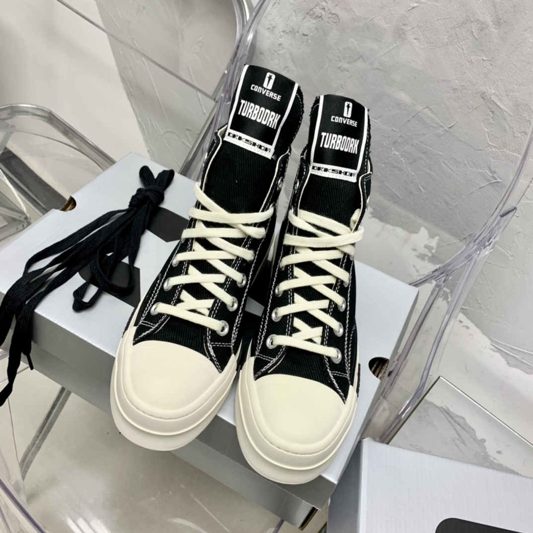 Rick Owensx Converse x  Drkshdw Drkstar Hi Sneakers - EUR FASHION