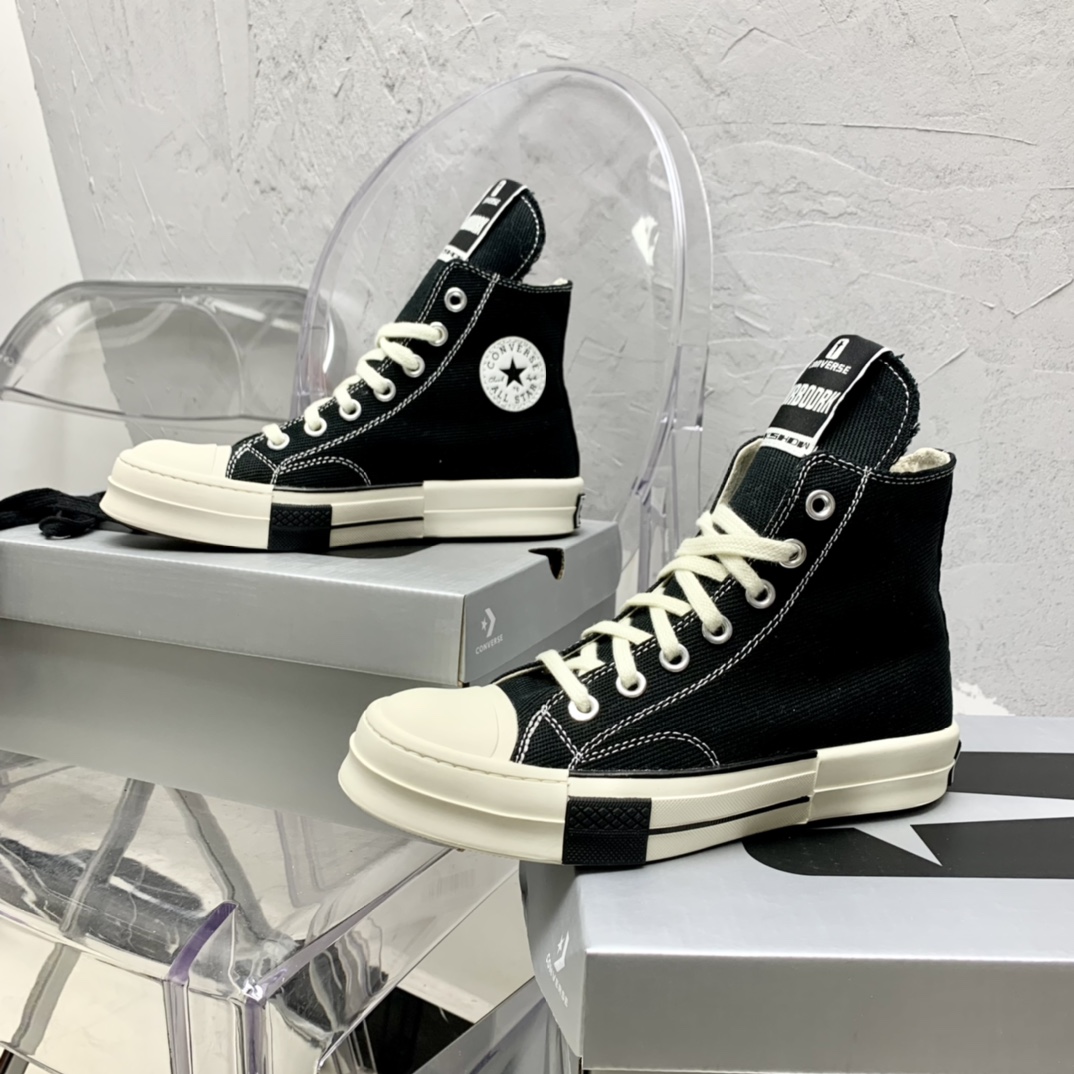 Rick Owensx Converse x  Drkshdw Drkstar Hi Sneakers - EUR FASHION