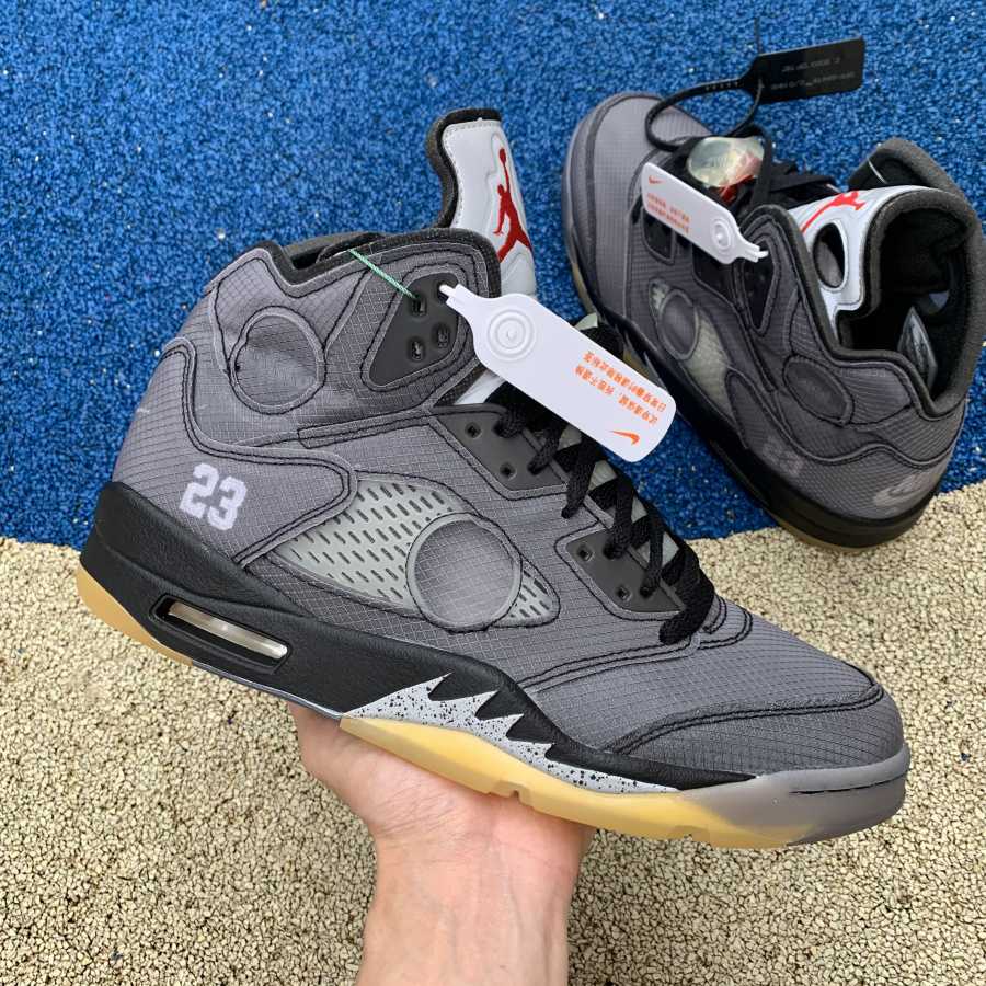 Air Jordan 5 AJ5 x Off-White OW Sneakers      CT8480-001  - EUR FASHION