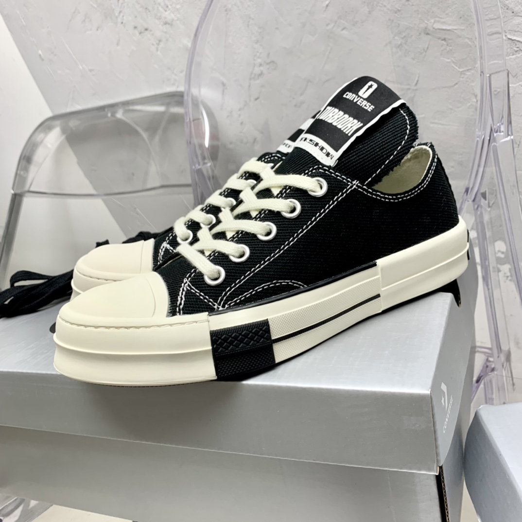 Rick Owensx Converse x  Drkshdw Drkstar Hi Sneakers - EUR FASHION