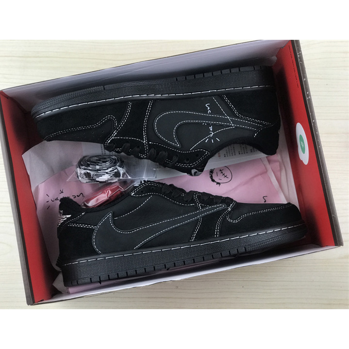 Travis Scott x Air Jordan 1 Low OG “Black Phantom” Sneaker   DM7866-001 - EUR FASHION