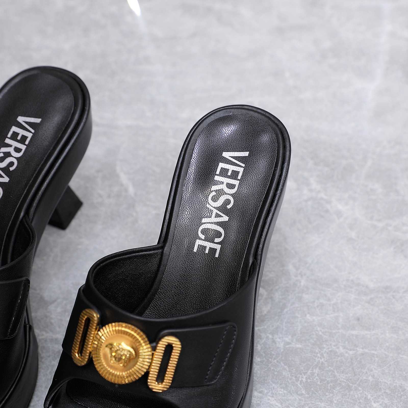 Versace Medusa Biggie Crystal Mules - EUR FASHION