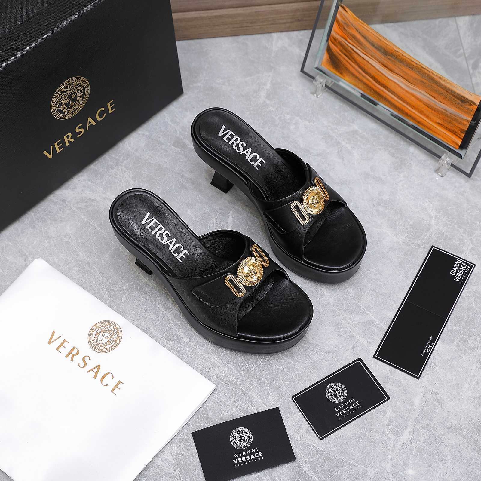 Versace Medusa Biggie Crystal Mules - EUR FASHION