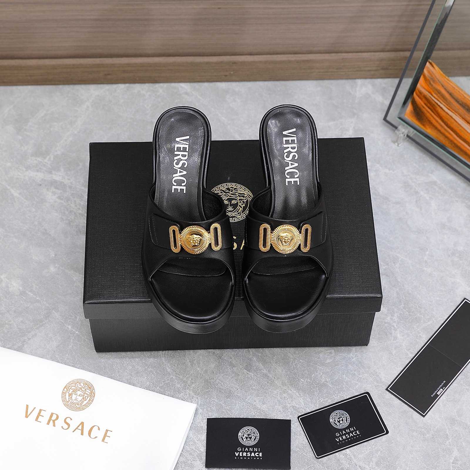 Versace Medusa Biggie Crystal Mules - EUR FASHION