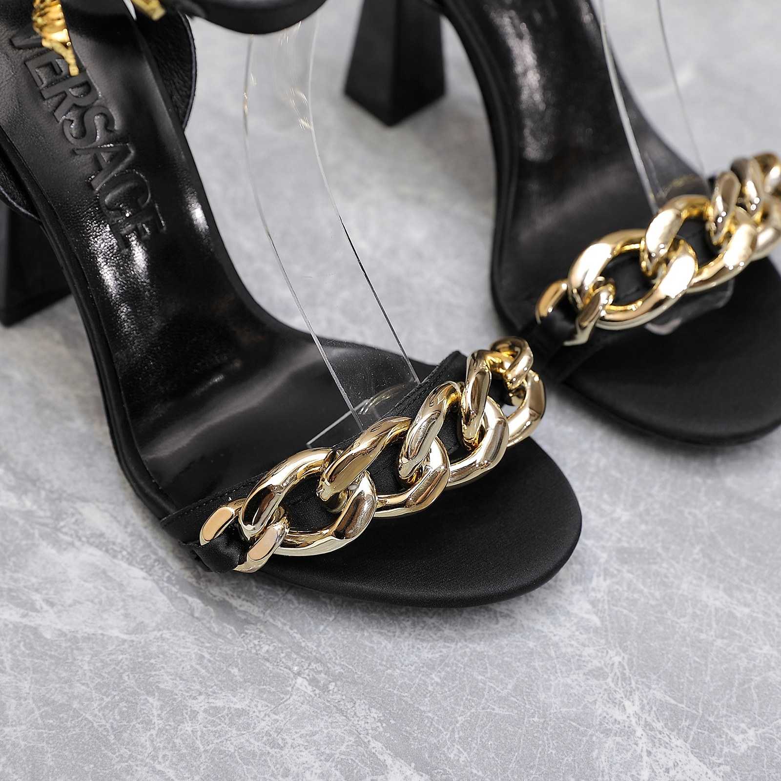 Versace Medusa Chain High Heel Sandals - EUR FASHION