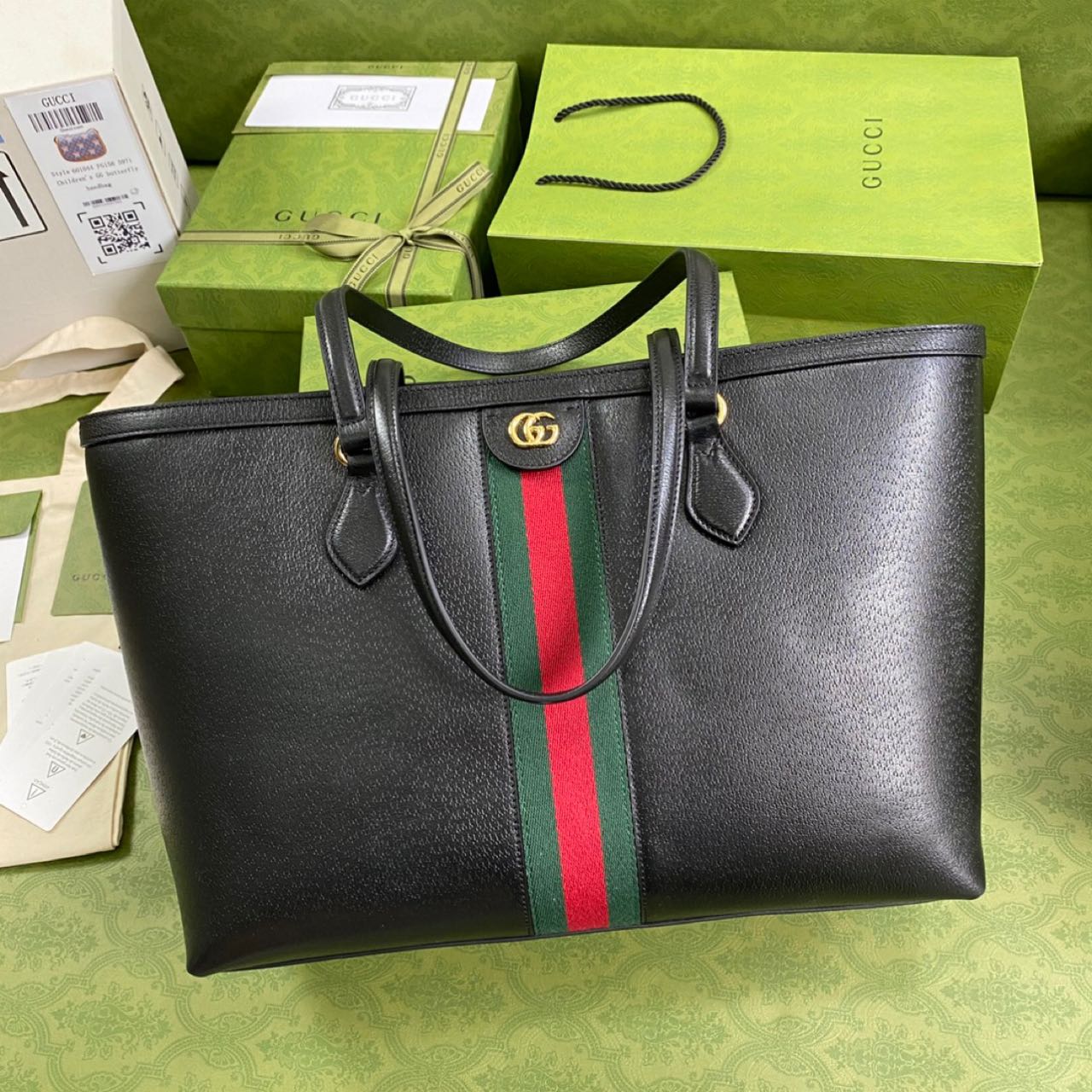 Gucci Ophidia Medium Tote(38-28-14cm) - EUR FASHION