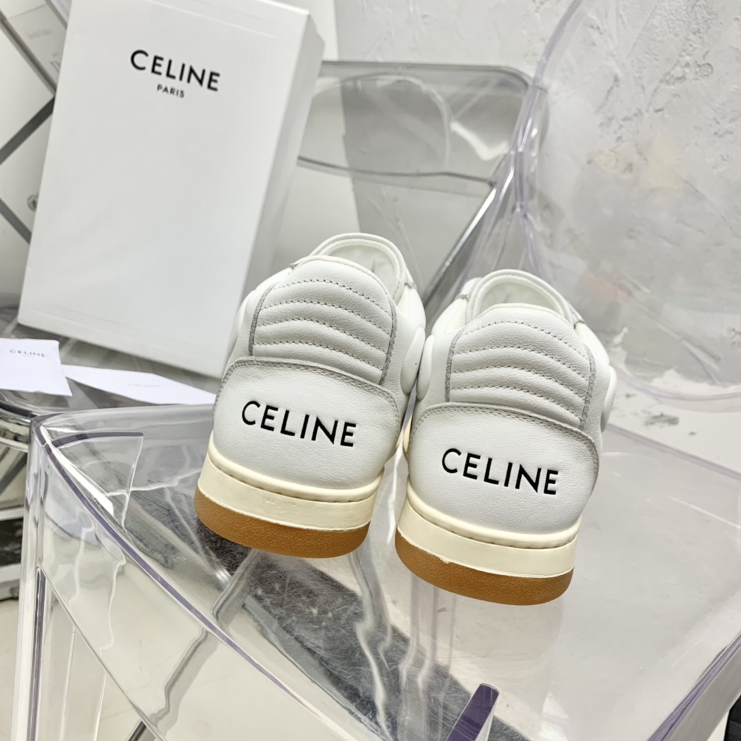 Celine CT-02 Mid Sneaker With Velcro In Calfskin - EUR FASHION