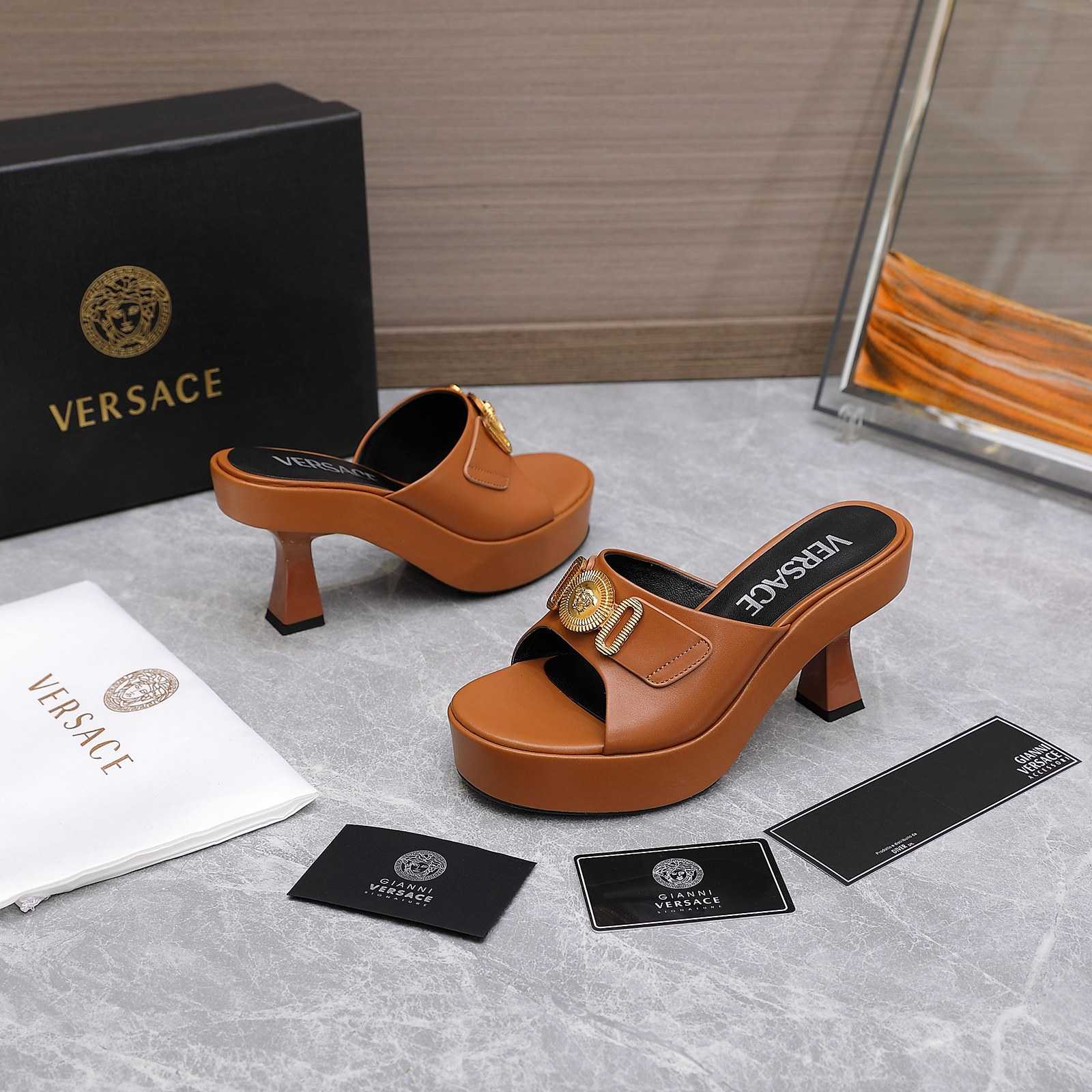 Versace Medusa Biggie Crystal Mules - EUR FASHION