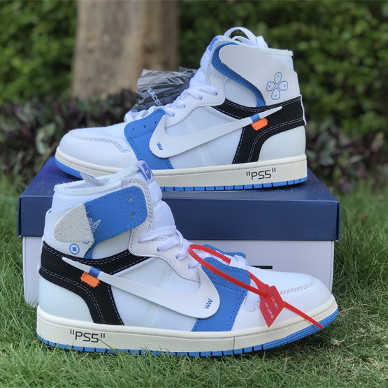 Sony PlayStation 5 x OFF-WHITE x Air Jordan 1 Retro High Sneaker    AQ0818-168 - EUR FASHION