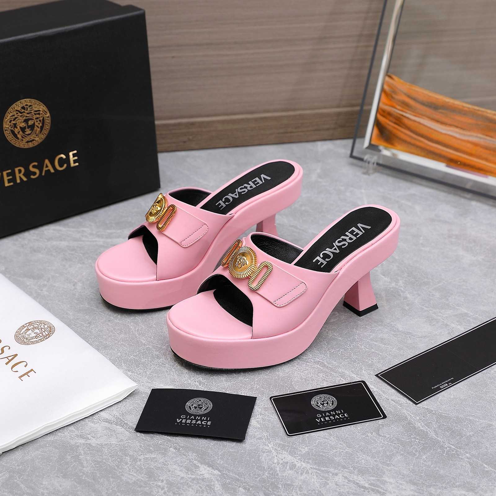 Versace Medusa Biggie Crystal Mules - EUR FASHION