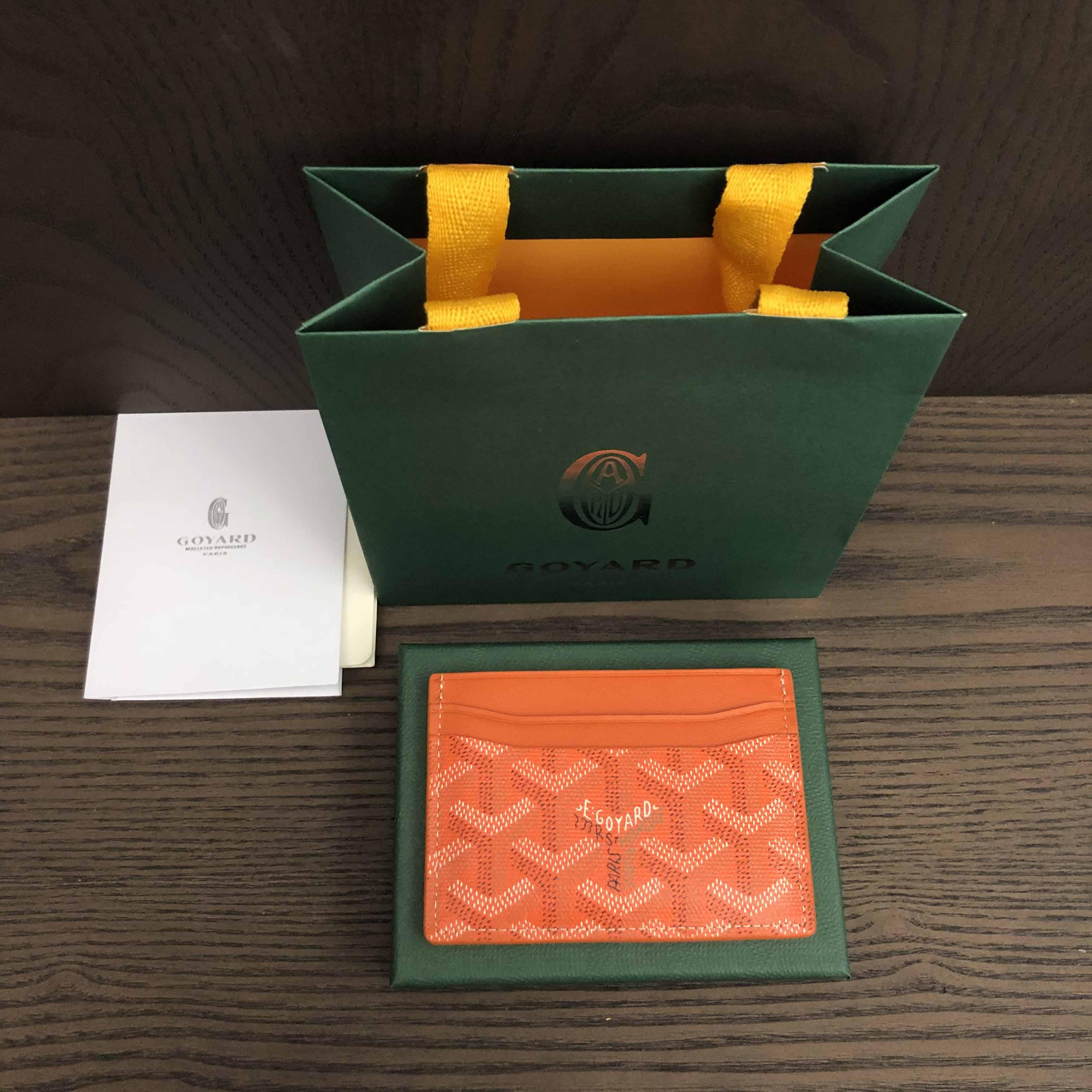 Goyard Card Holder Orange - EUR FASHION