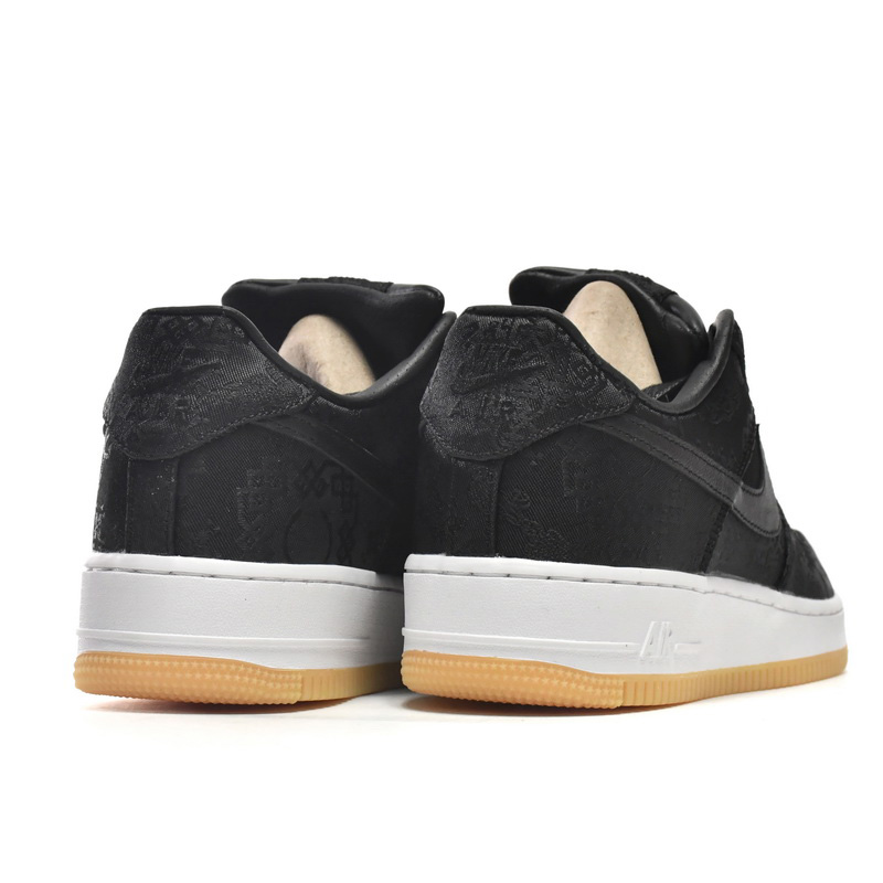 Nike Air Force 1 Low Fragment Design x Clot Black Silk Sneaker     CZ3986-001 - EUR FASHION