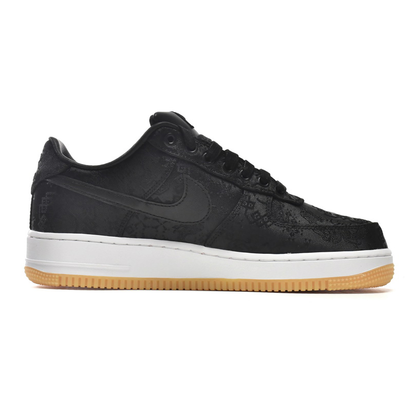 Nike Air Force 1 Low Fragment Design x Clot Black Silk Sneaker     CZ3986-001 - EUR FASHION