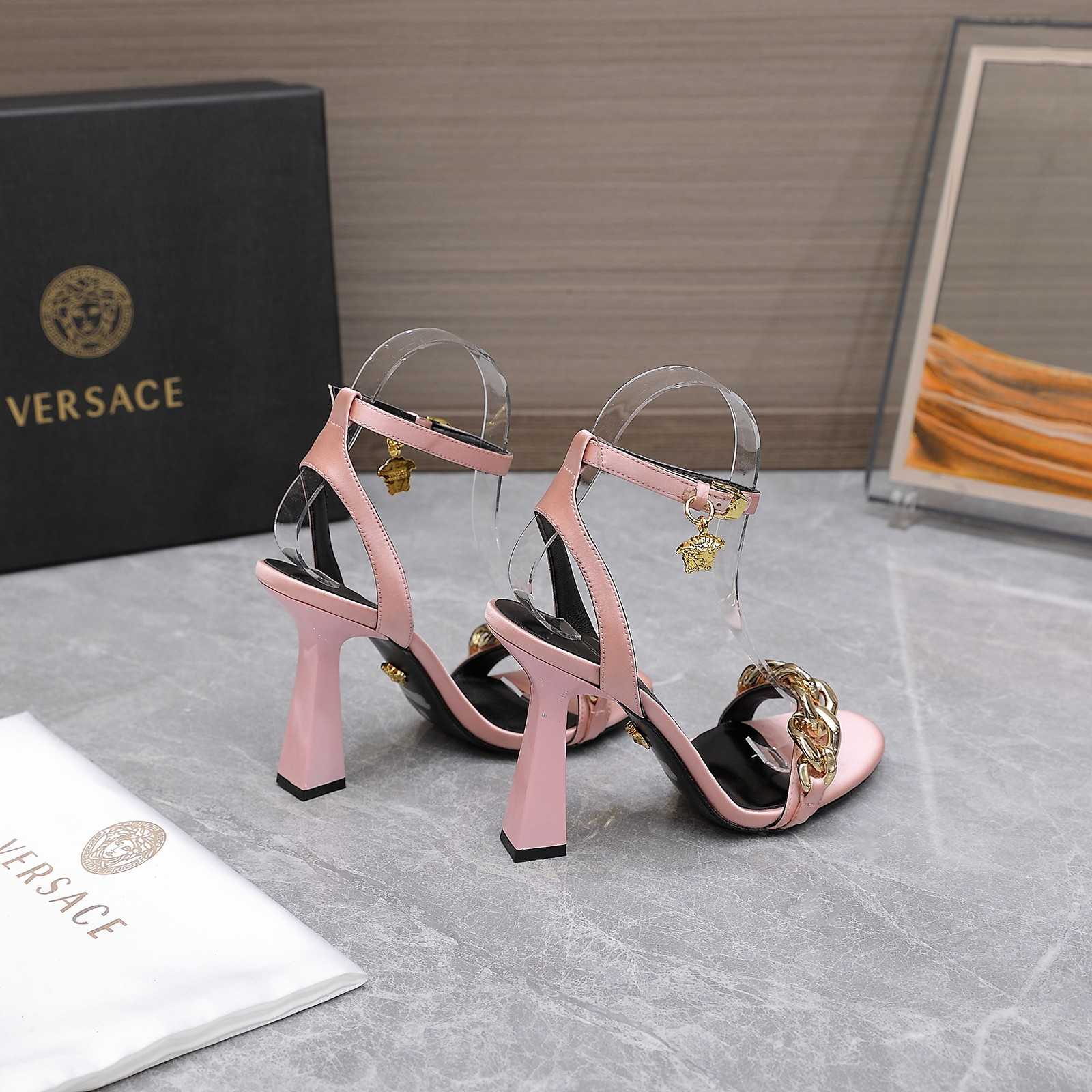 Versace Medusa Chain High Heel Sandals - EUR FASHION