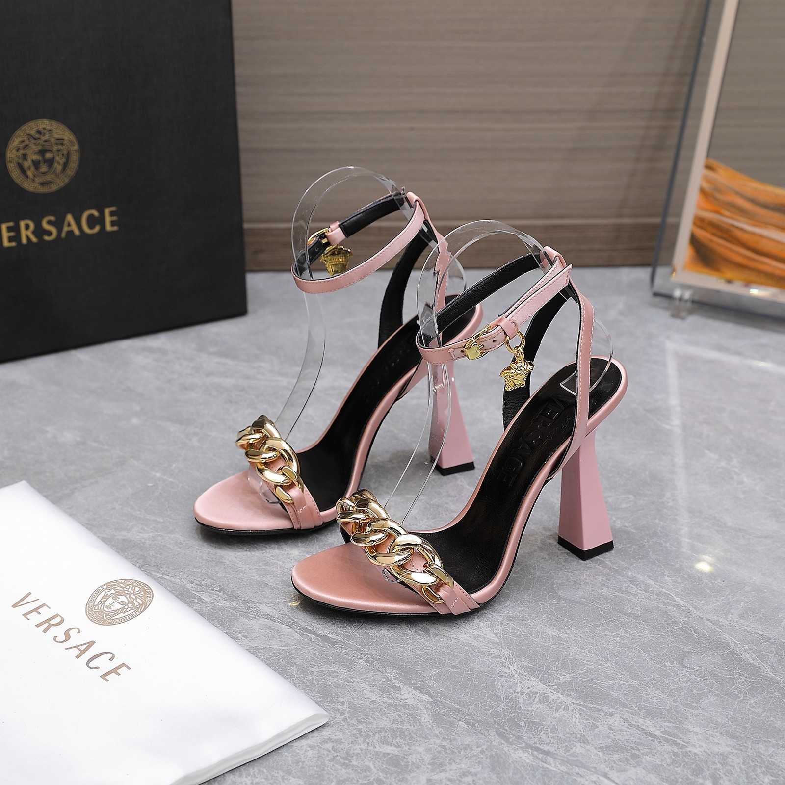 Versace Medusa Chain High Heel Sandals - EUR FASHION