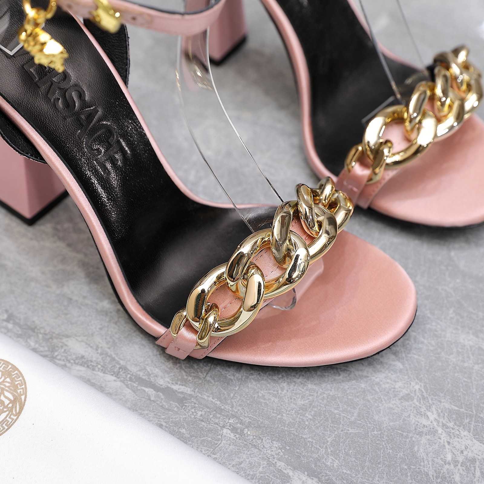 Versace Medusa Chain High Heel Sandals - EUR FASHION