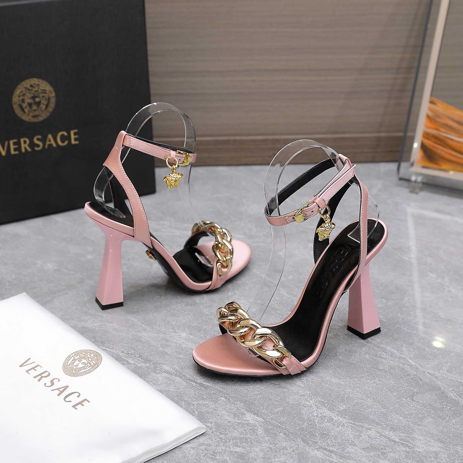 Versace Medusa Chain High Heel Sandals - EUR FASHION