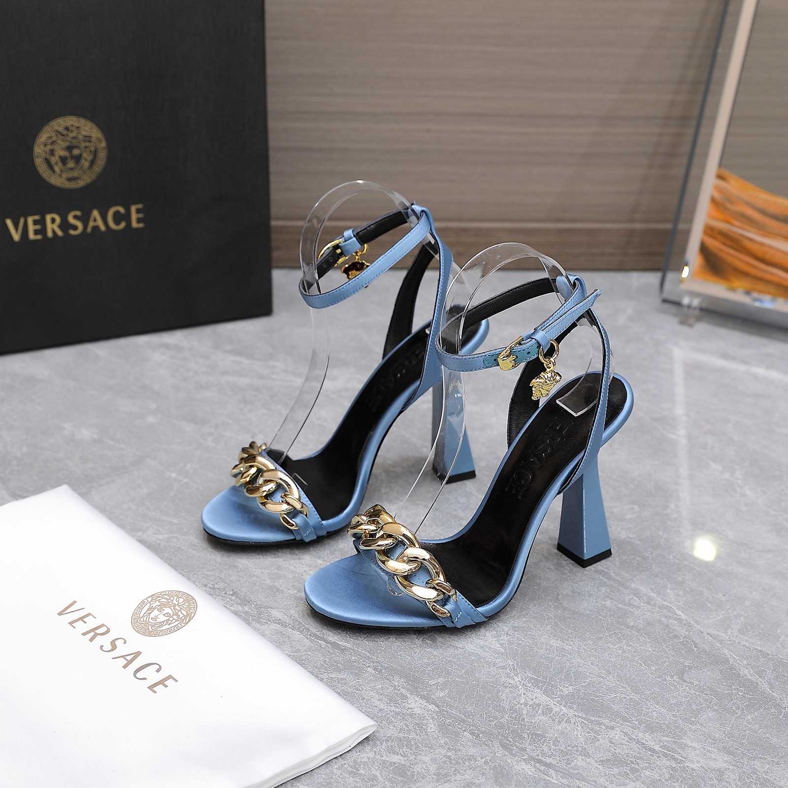 Versace Medusa Chain High Heel Sandals - EUR FASHION