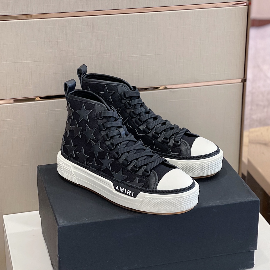 Amiri Stars Court HI High Top Sneaker - EUR FASHION