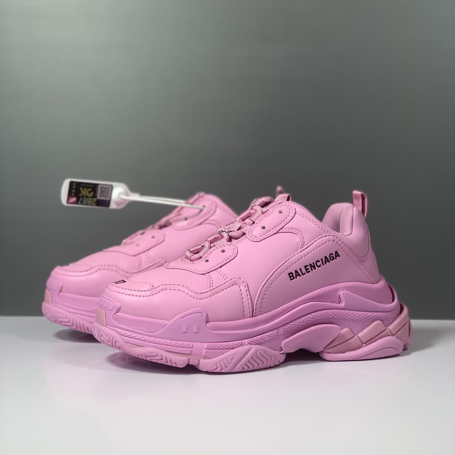 Balenciaga Triple S Sneaker In Pink Technical Material - EUR FASHION