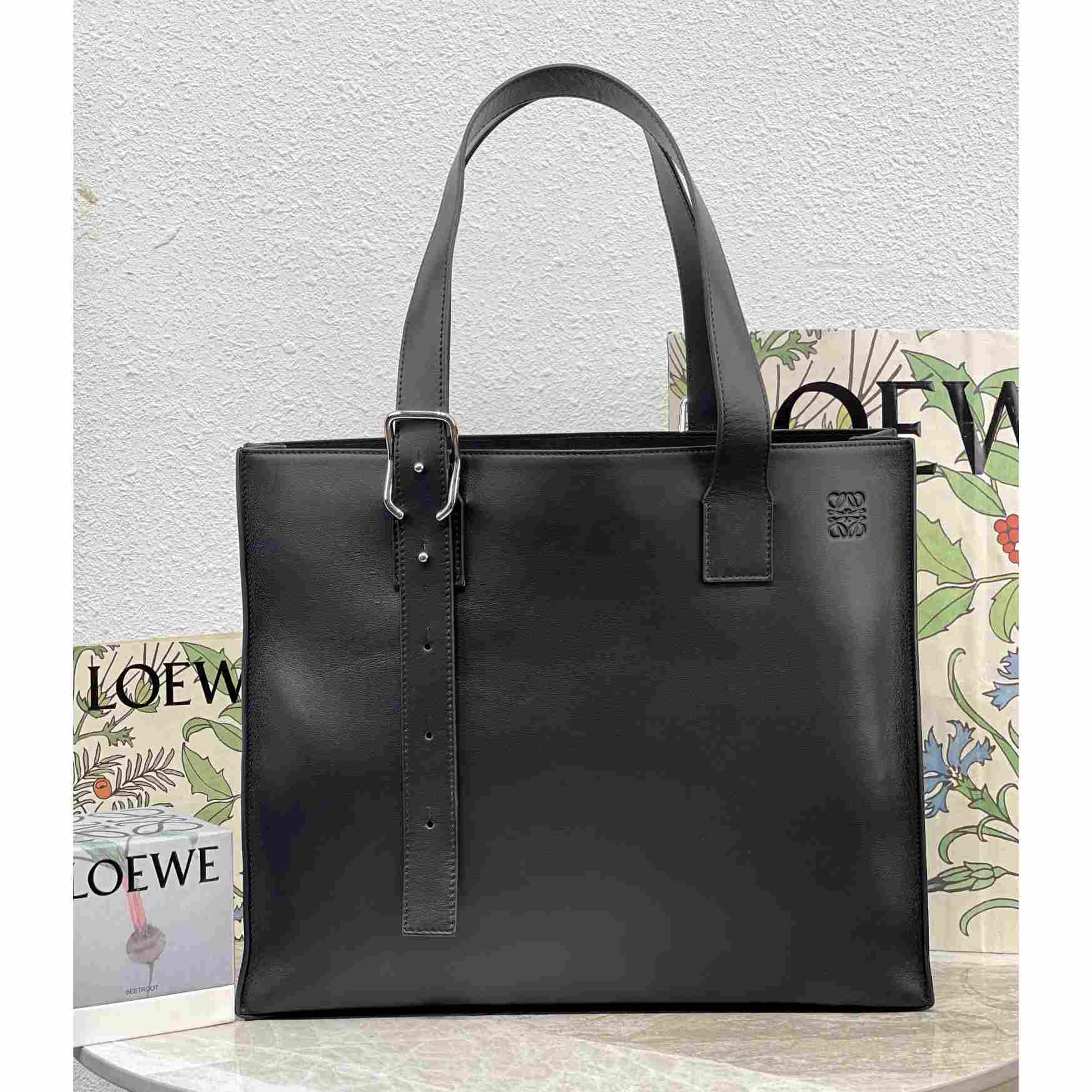 Loewe Buckle Horizontal Tote In Classic Calfskin(38.7-32.9-9.2cm) - EUR FASHION