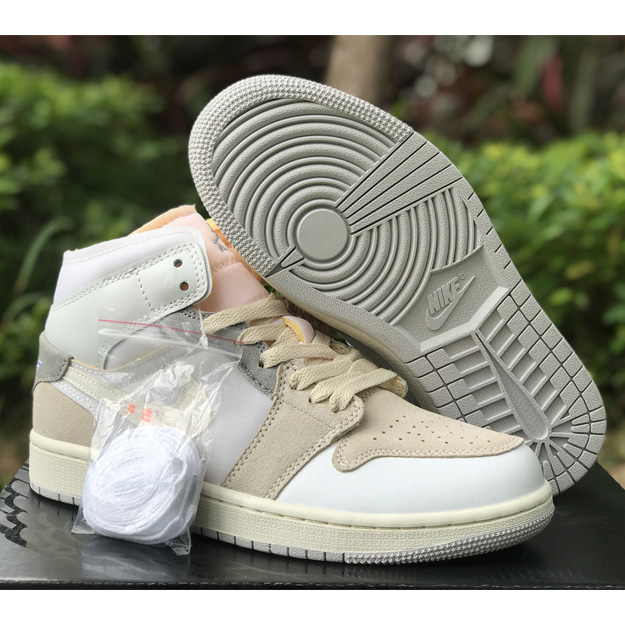 Air Jordan 1 Mid "White And Phantom" Sneaker   DM9652-100 - EUR FASHION