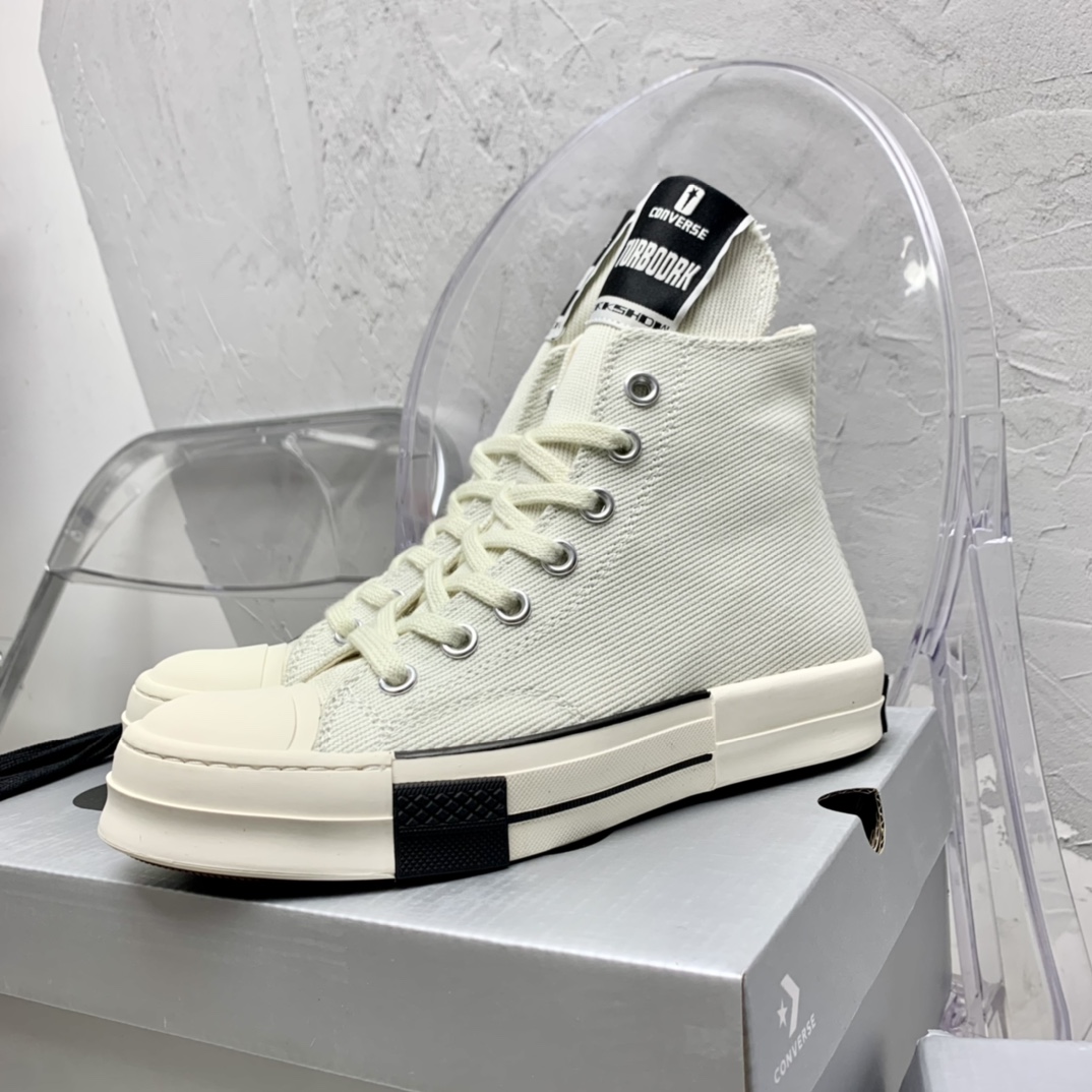 Rick Owensx Converse x  Drkshdw Drkstar Hi Sneakers - EUR FASHION