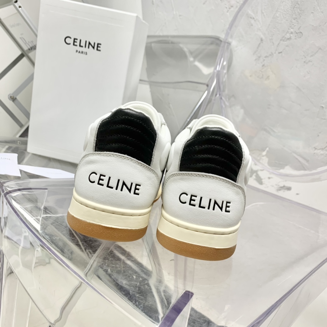 Celine CT-02 Mid Sneaker With Velcro In Calfskin - EUR FASHION