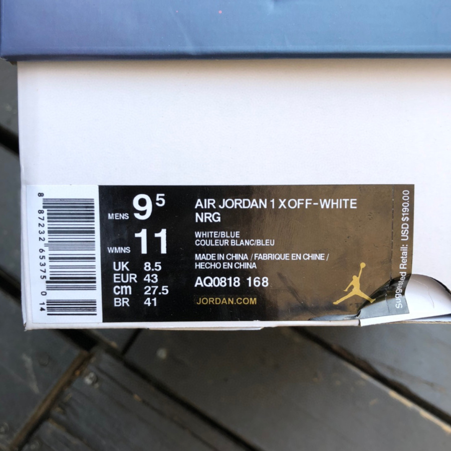 Off-White x Air Jordan 1 OW High Sneaker   50818-168 - EUR FASHION