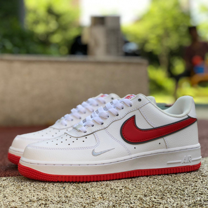 Air Force 1’07 Low"White/University Red/Sliver" Sneaker     DX9269-101 - EUR FASHION