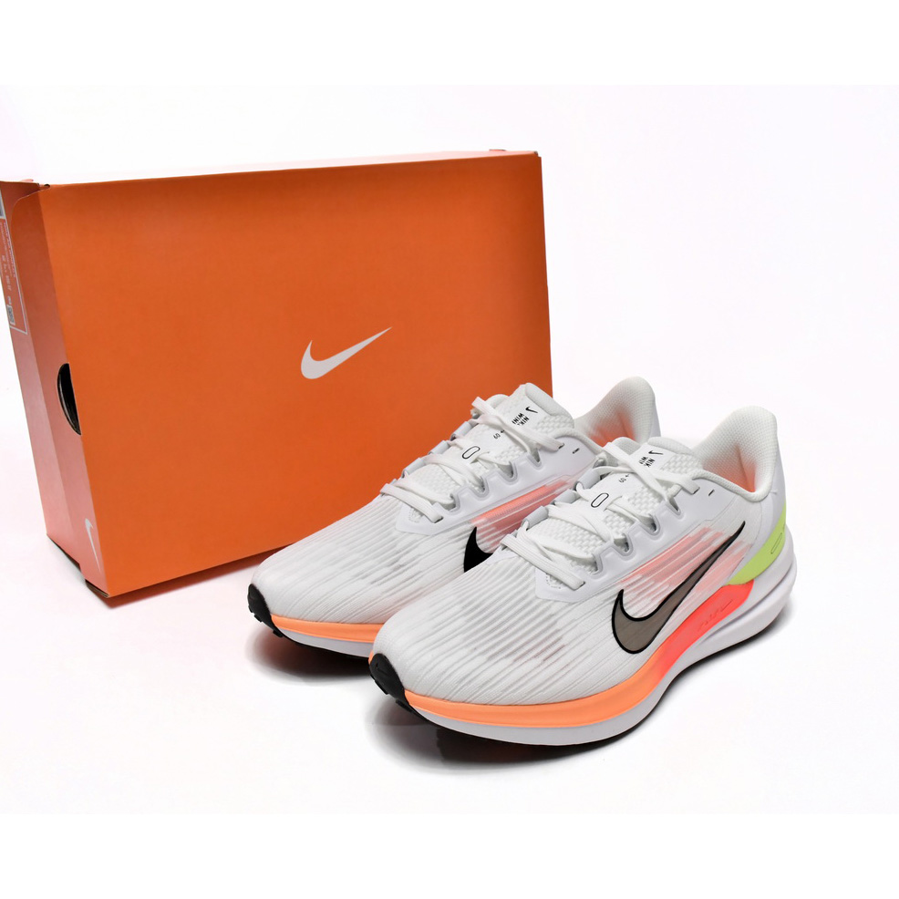 Nike Air Winflo 9 White Orange Sneaker    DD6203-100 - EUR FASHION