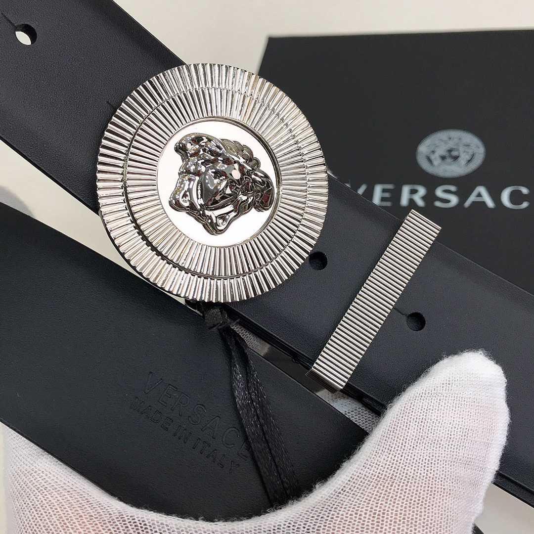 Versace Enamel Medusa Biggie Belt   40mm - EUR FASHION