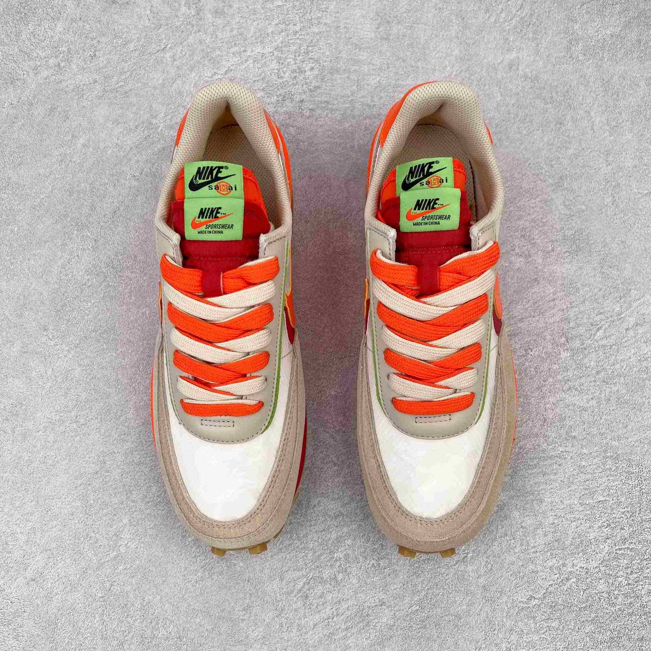 Clot × Sacai × NK LDWaffle'Net Orange Blaze' Sneaker     DH1347-100 - EUR FASHION