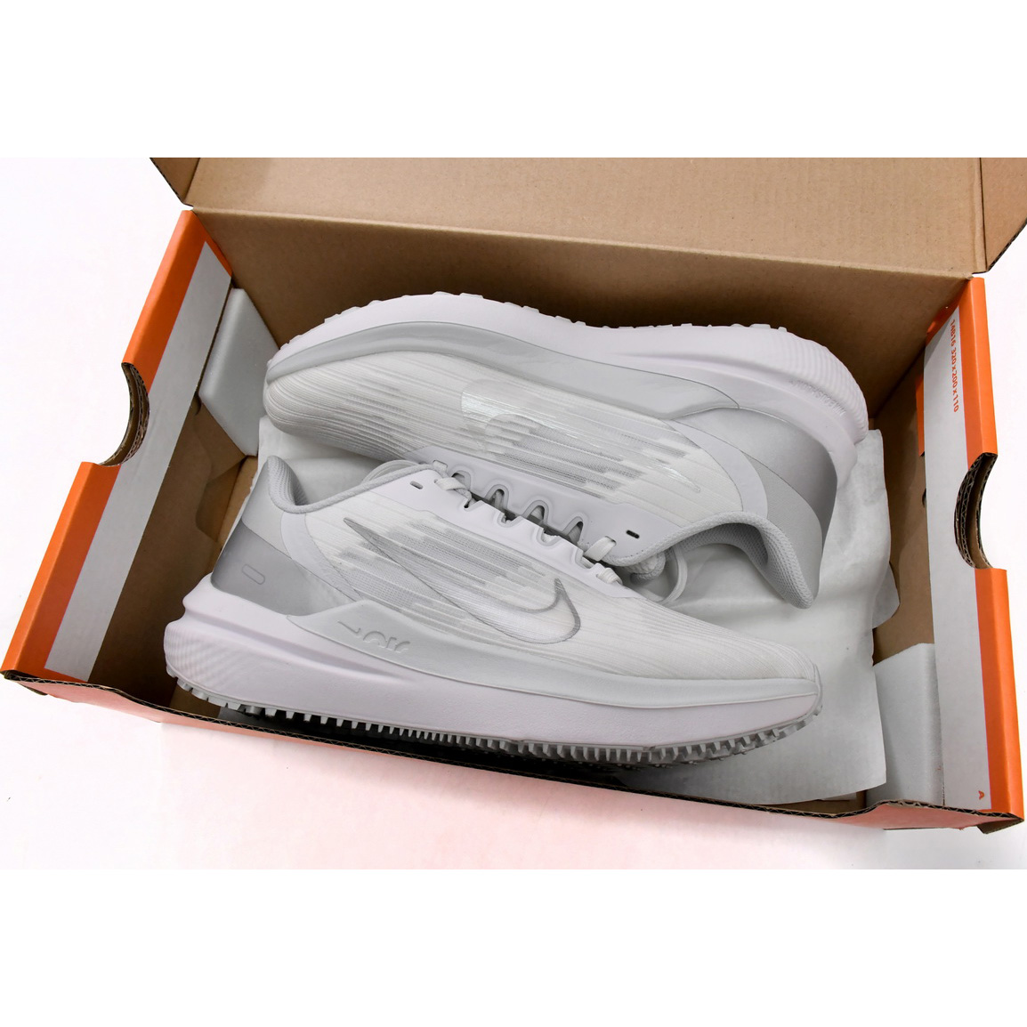 Nike Air Winflo 9 White Metallic Silver Sneaker   DD8686-100 - EUR FASHION