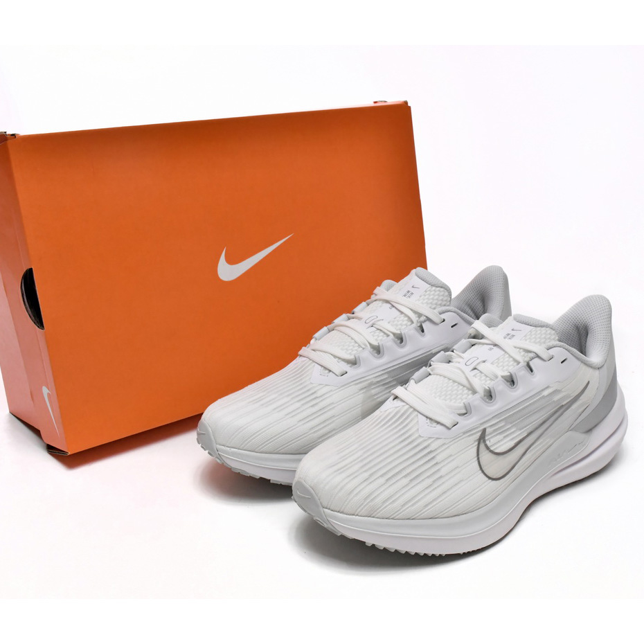 Nike Air Winflo 9 White Metallic Silver Sneaker   DD8686-100 - EUR FASHION