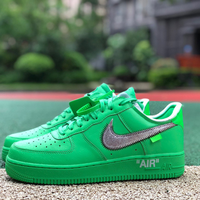 Off-White x Nike Air Force 1 "Light Green Spark"  Sneaker       dx1419-300 - EUR FASHION