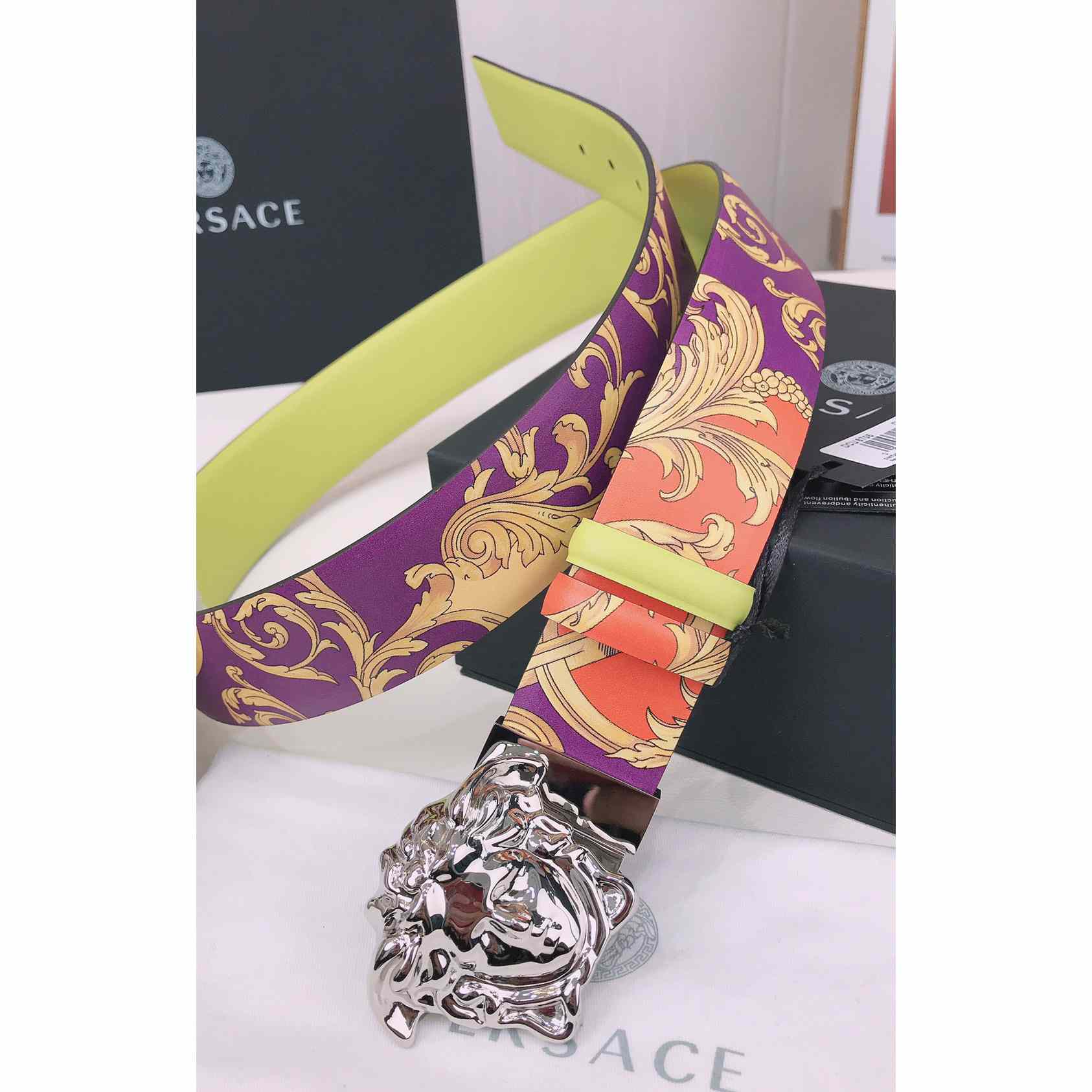 Versace La Medusa Le Pop Classique Reversible Belt   40mm - EUR FASHION