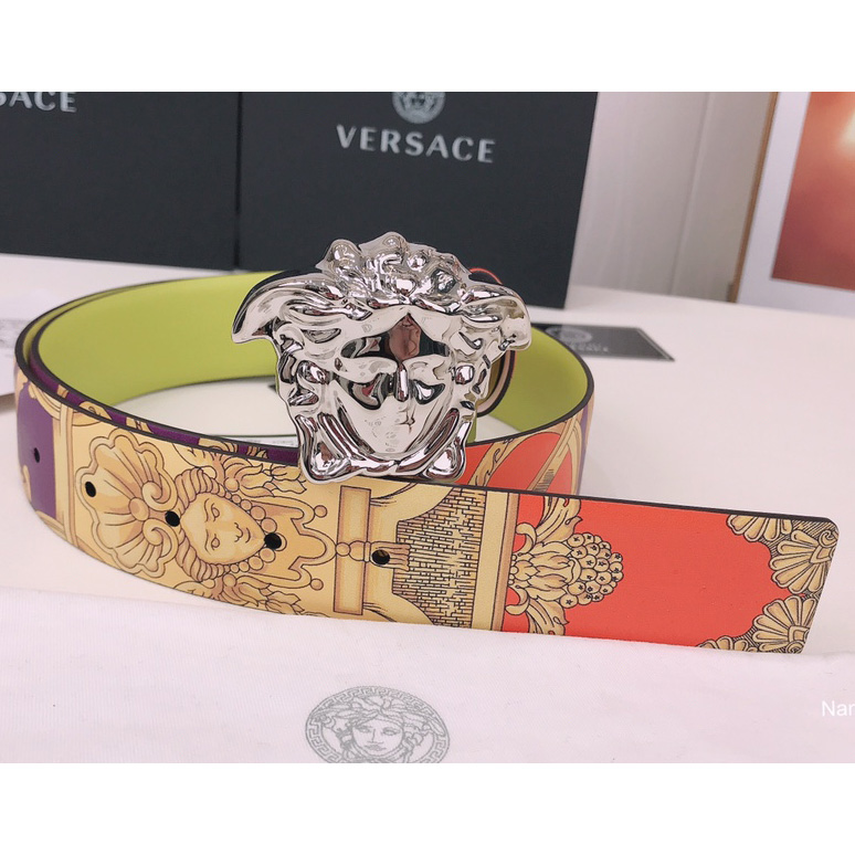 Versace La Medusa Le Pop Classique Reversible Belt   40mm - EUR FASHION