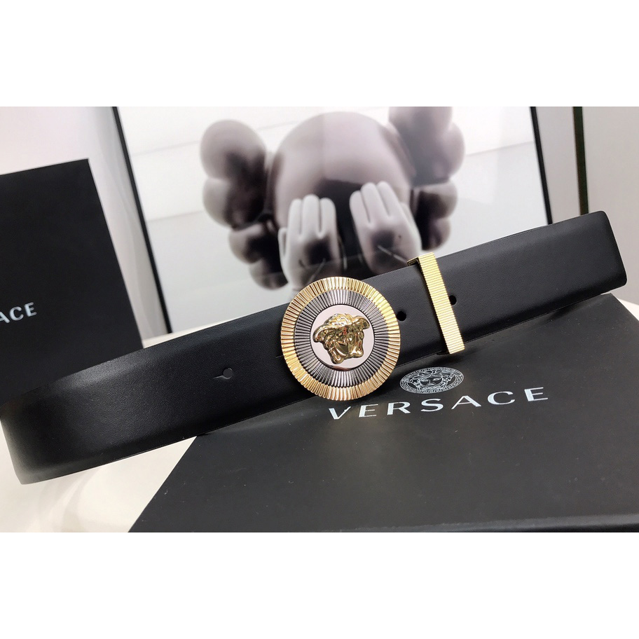 Versace Enamel Medusa Biggie Belt   40mm - EUR FASHION