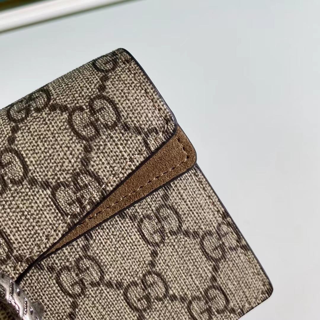 Gucci Dionysus GG Supreme Super Mini Bag(16.5-10-4.5cm)   476432 - EUR FASHION