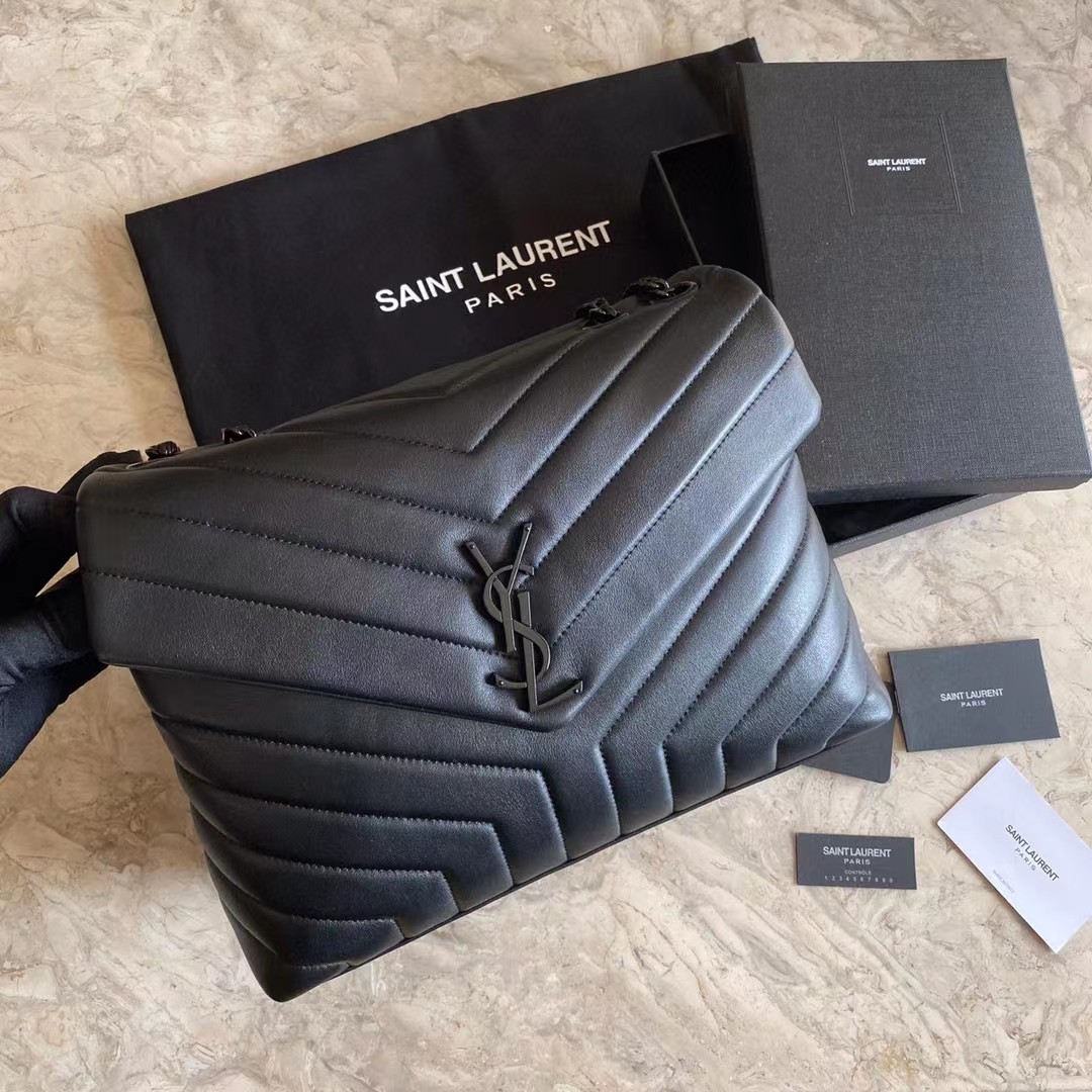 Saint Laurent Loulou Small Chain Bag In Quilted 