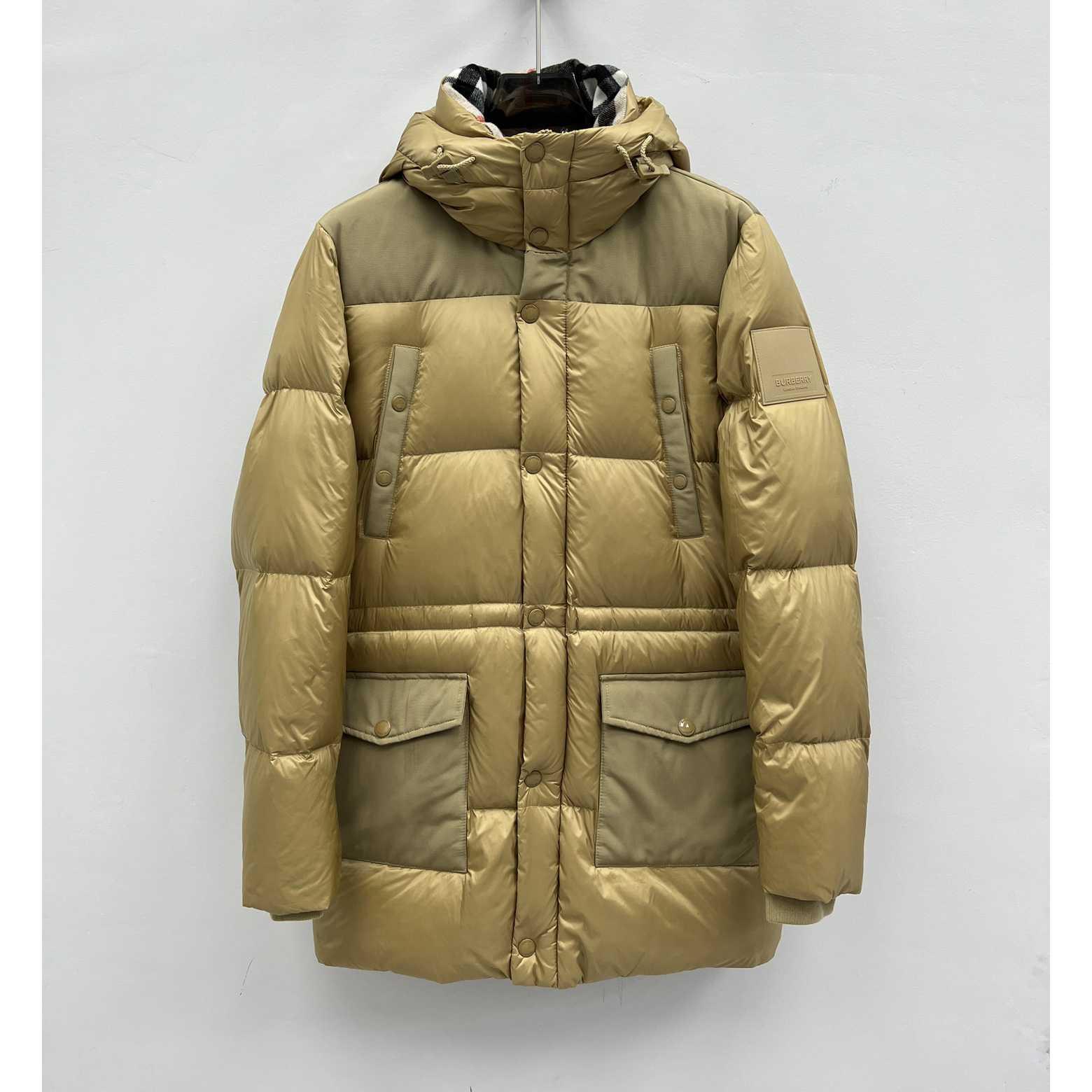 Burberry Logo Appliqué Nylon Puffer Coat - EUR FASHION