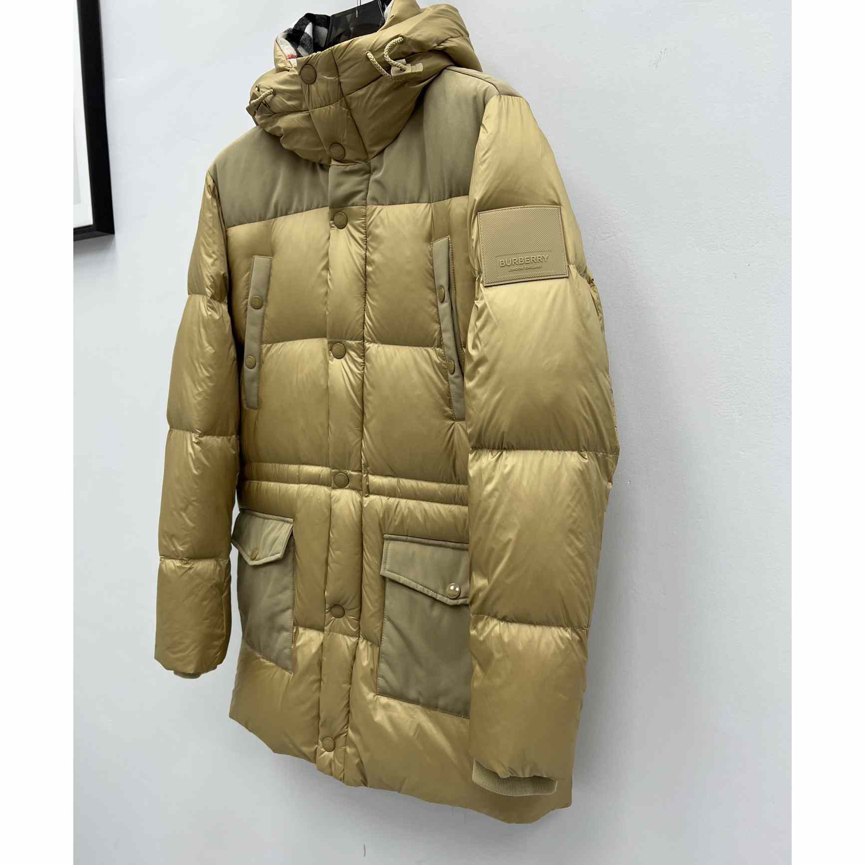 Burberry Logo Appliqué Nylon Puffer Coat - EUR FASHION