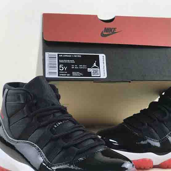 Air Jordan 11 “Bred ”GS Sneaker     378037-061  - EUR FASHION