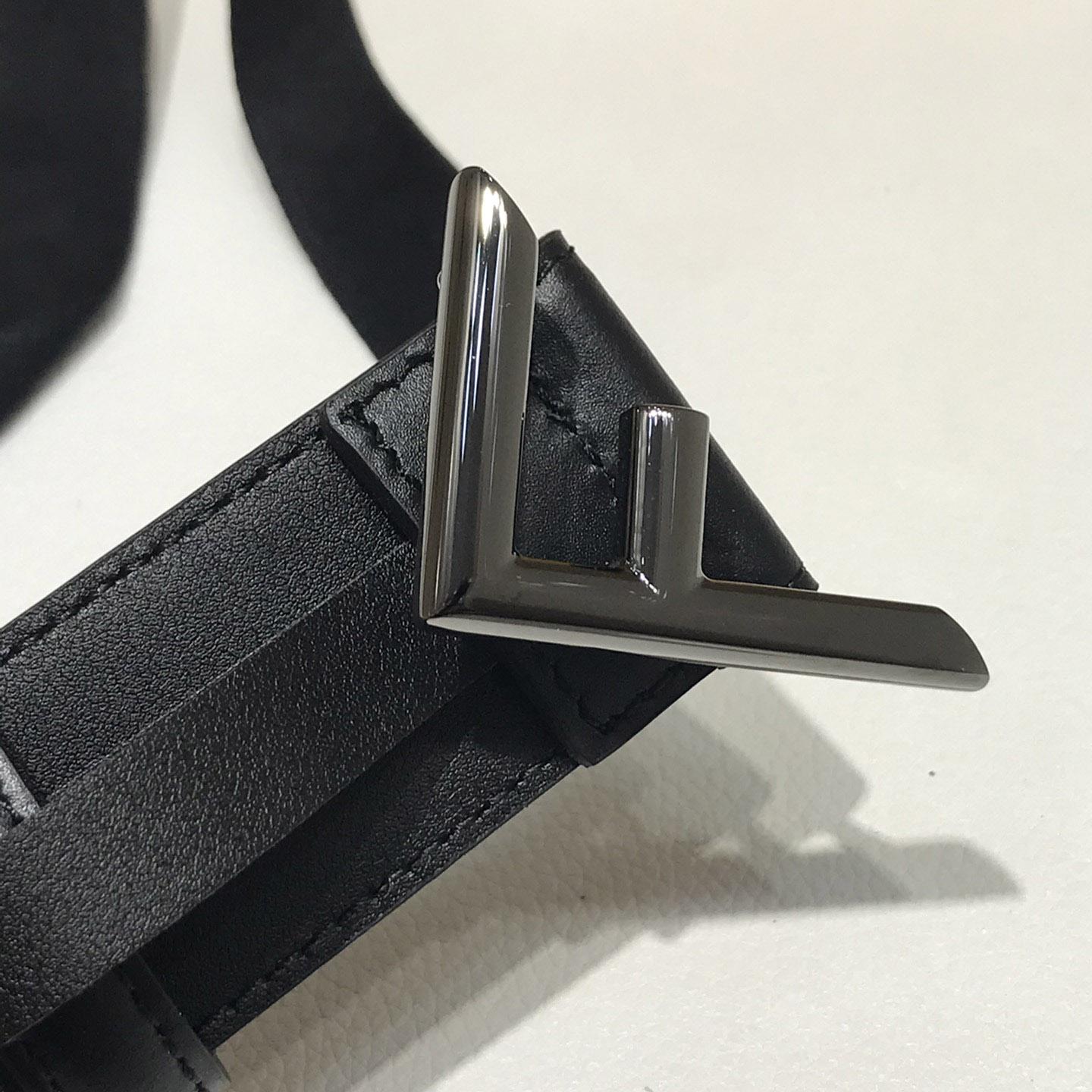 Fendi Black Leather Belt - EUR FASHION